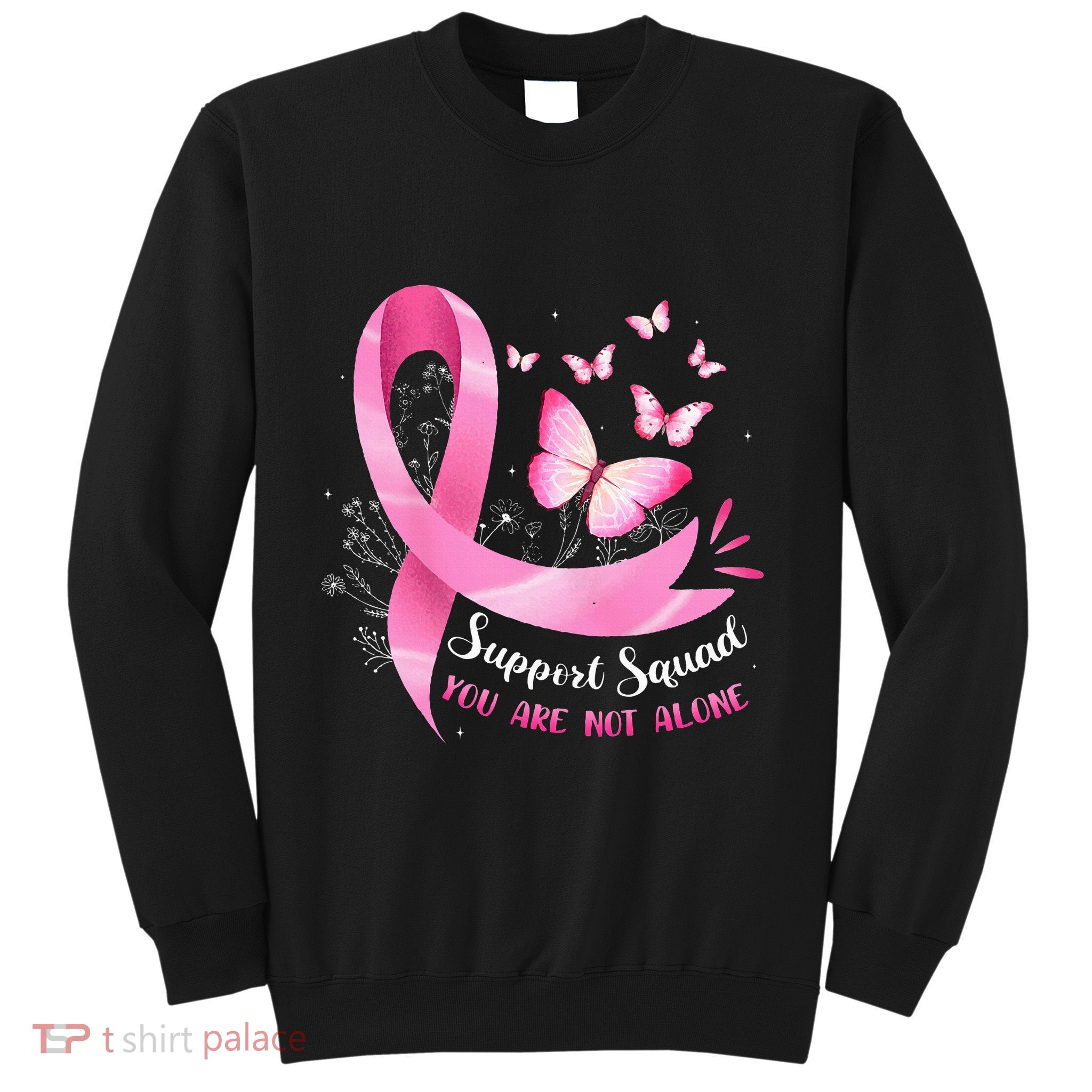 Breast Cancer Awareness Ribbon Butterfly Sweatshirt
