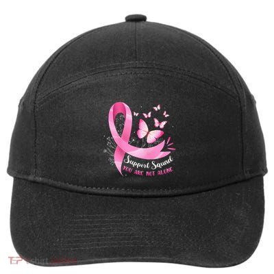 Breast Cancer Awareness Ribbon Butterfly 7-Panel Snapback Hat