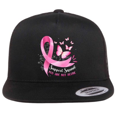 Breast Cancer Awareness Ribbon Butterfly Flatbill Hat