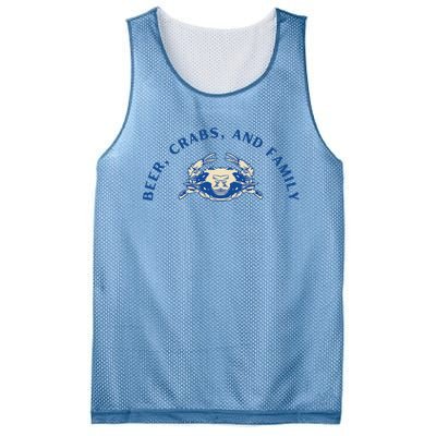 Beer Crabs And Family Mesh Reversible Basketball Jersey Tank