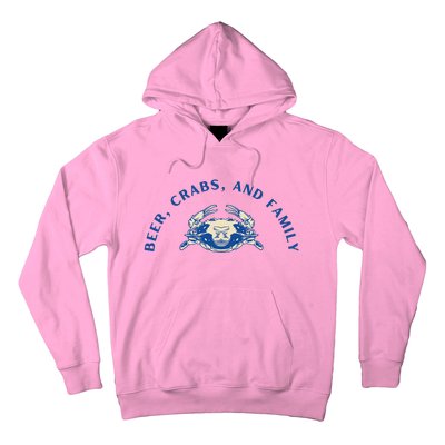 Beer Crabs And Family Hoodie