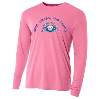 Beer Crabs And Family Cooling Performance Long Sleeve Crew