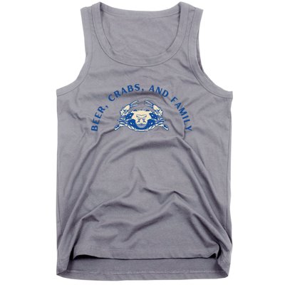 Beer Crabs And Family Tank Top