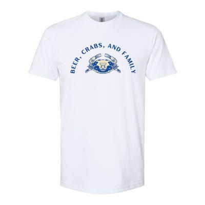 Beer Crabs And Family Softstyle® CVC T-Shirt