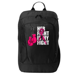 Breast Cancer Awareness Husband Support Squad City Backpack