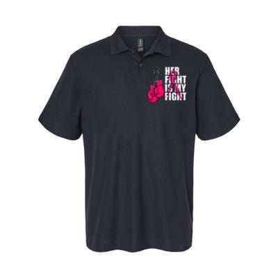 Breast Cancer Awareness Husband Support Squad Softstyle Adult Sport Polo