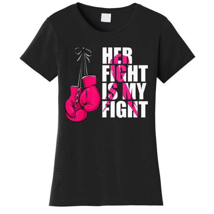 Breast Cancer Awareness Husband Support Squad Women's T-Shirt