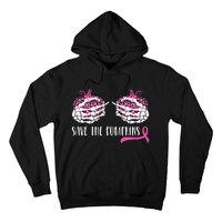 Breast Cancer Awareness Save Pumpkins Halloween Hoodie