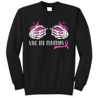 Breast Cancer Awareness Save Pumpkins Halloween Sweatshirt