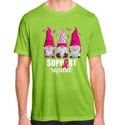 Breast Cancer Awareness Pink Gnomes Support Squad Gifts Adult ChromaSoft Performance T-Shirt