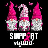 Breast Cancer Awareness Pink Gnomes Support Squad Gifts Impact Tech Backpack