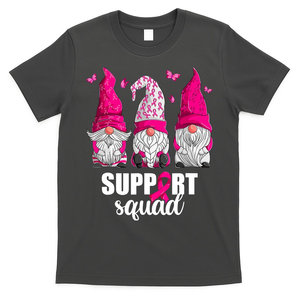 Breast Cancer Awareness Pink Gnomes Support Squad Gifts T-Shirt