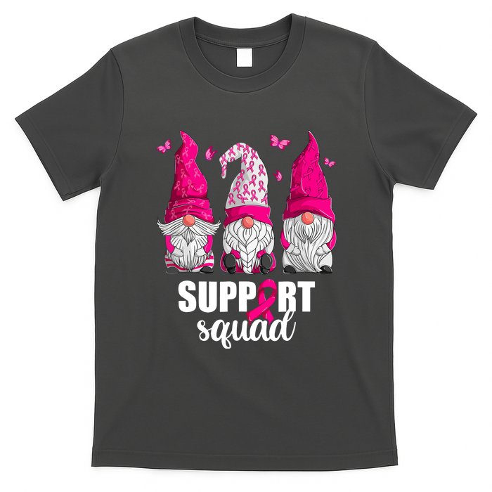 Breast Cancer Awareness Pink Gnomes Support Squad Gifts T-Shirt