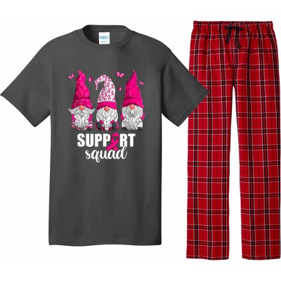 Breast Cancer Awareness Pink Gnomes Support Squad Gifts Pajama Set