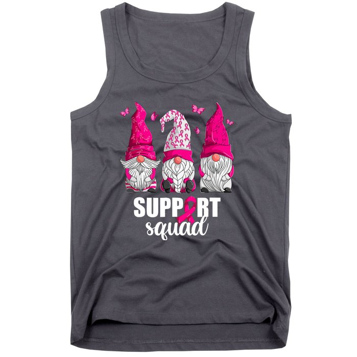 Breast Cancer Awareness Pink Gnomes Support Squad Gifts Tank Top