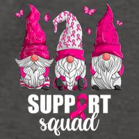 Breast Cancer Awareness Pink Gnomes Support Squad Gifts Vector Backpack