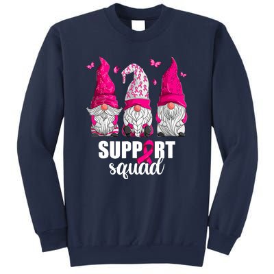 Breast Cancer Awareness Pink Gnomes Support Squad Gifts Sweatshirt