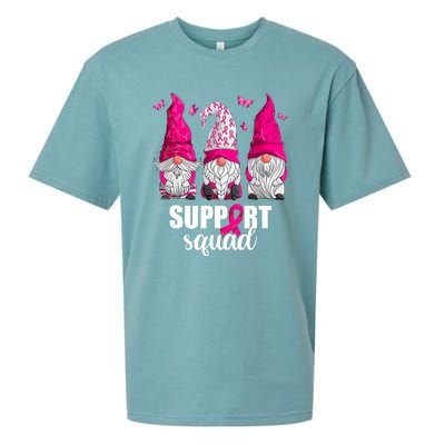 Breast Cancer Awareness Pink Gnomes Support Squad Gifts Sueded Cloud Jersey T-Shirt