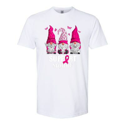 Breast Cancer Awareness Pink Gnomes Support Squad Gifts Softstyle CVC T-Shirt