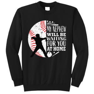 Baseball Catcher Aunt Uncle Nephew Sayings Quotes Graphic Sweatshirt