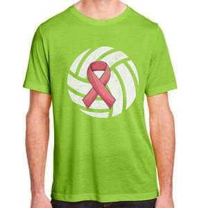 Breast Cancer Awareness Together We Fight Volleyball Pink Adult ChromaSoft Performance T-Shirt