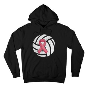 Breast Cancer Awareness Together We Fight Volleyball Pink Hoodie