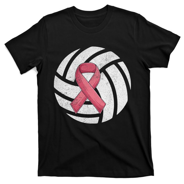 Breast Cancer Awareness Together We Fight Volleyball Pink T-Shirt