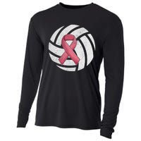 Breast Cancer Awareness Together We Fight Volleyball Pink Cooling Performance Long Sleeve Crew