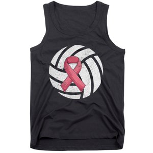 Breast Cancer Awareness Together We Fight Volleyball Pink Tank Top