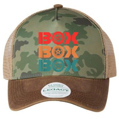 Box Car Auto Wheel Drag Racing Racer Retro Legacy Tie Dye Trucker Hat