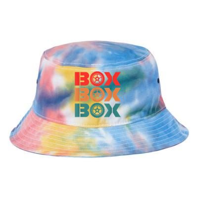 Box Car Auto Wheel Drag Racing Racer Retro Tie Dye Newport Bucket Hat