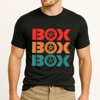 Box Car Auto Wheel Drag Racing Racer Retro Cooling Performance Crew T-Shirt