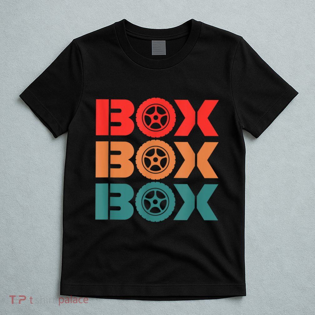 Box Car Auto Wheel Drag Racing Racer Retro T-Shirt