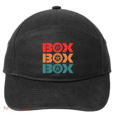 Box Car Auto Wheel Drag Racing Racer Retro 7-Panel Snapback Hat