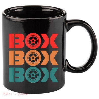 Box Car Auto Wheel Drag Racing Racer Retro 11oz C Handle Ceramic Mug