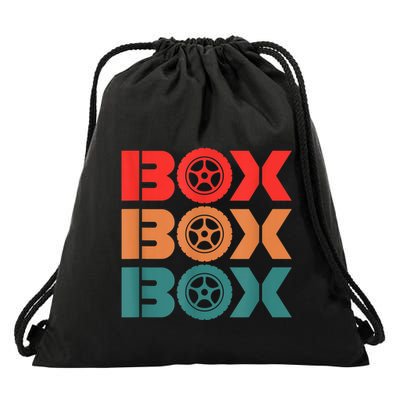 Box Car Auto Wheel Drag Racing Racer Retro Drawstring Bag