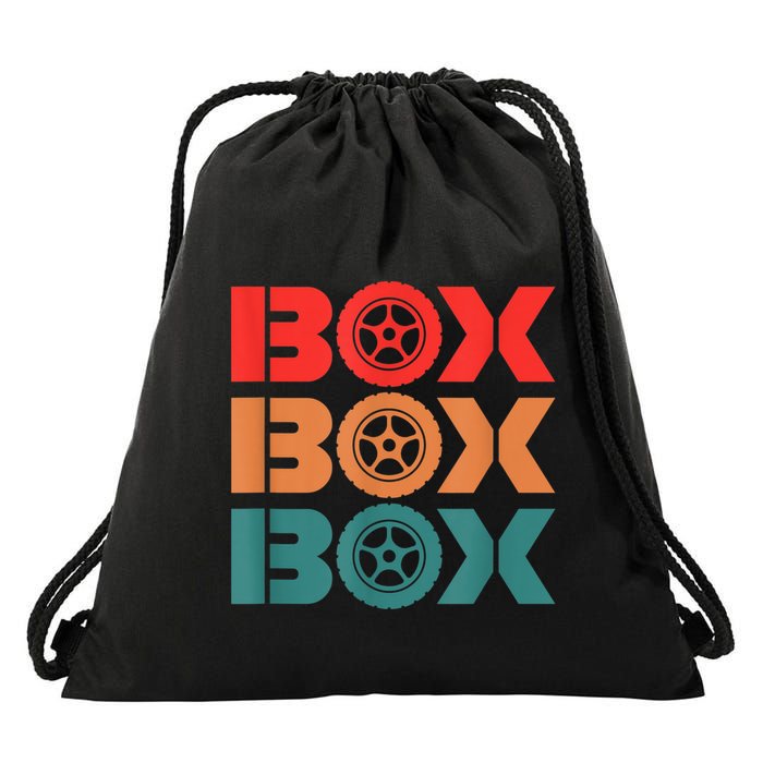 Box Car Auto Wheel Drag Racing Racer Retro Drawstring Bag