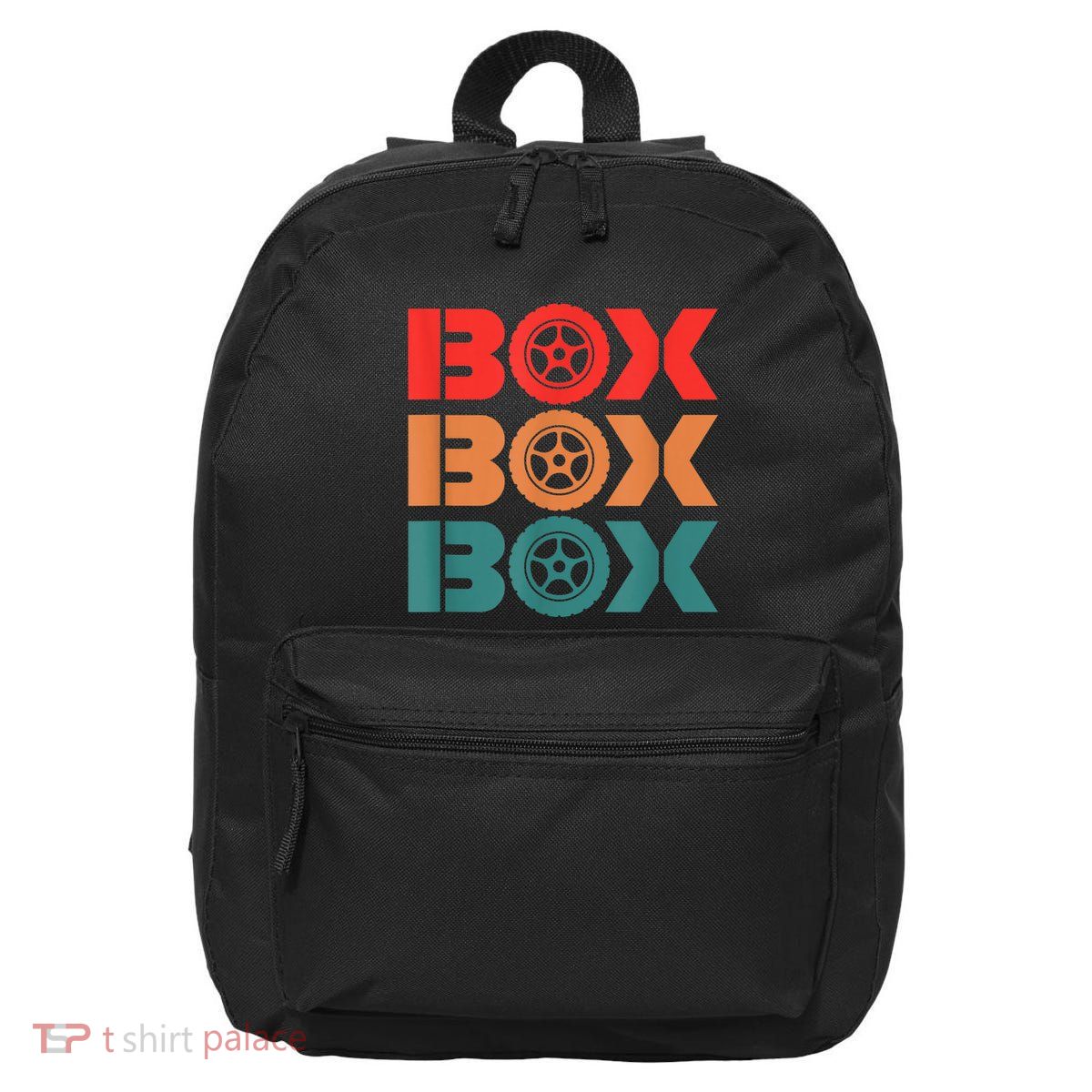 Box Car Auto Wheel Drag Racing Racer Retro 16 in Basic Backpack