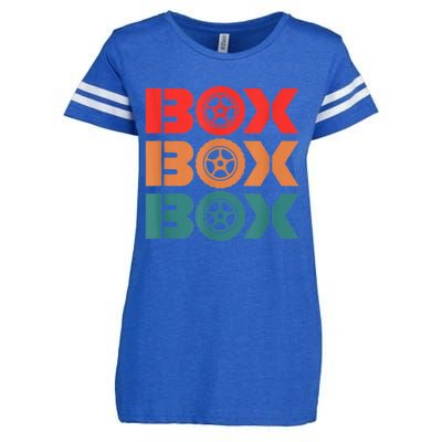 Box Car Auto Wheel Drag Racing Racer Retro Enza Ladies Jersey Football T-Shirt