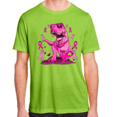 Breast Cancer Awareness Wear Pink Trex Dinosaur Adult ChromaSoft Performance T-Shirt