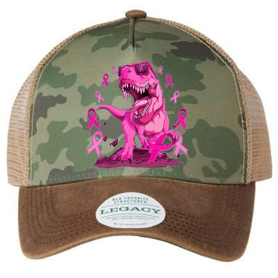 Breast Cancer Awareness Wear Pink Trex Dinosaur Legacy Tie Dye Trucker Hat