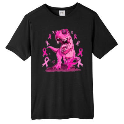 Breast Cancer Awareness Wear Pink Trex Dinosaur Tall Fusion ChromaSoft Performance T-Shirt