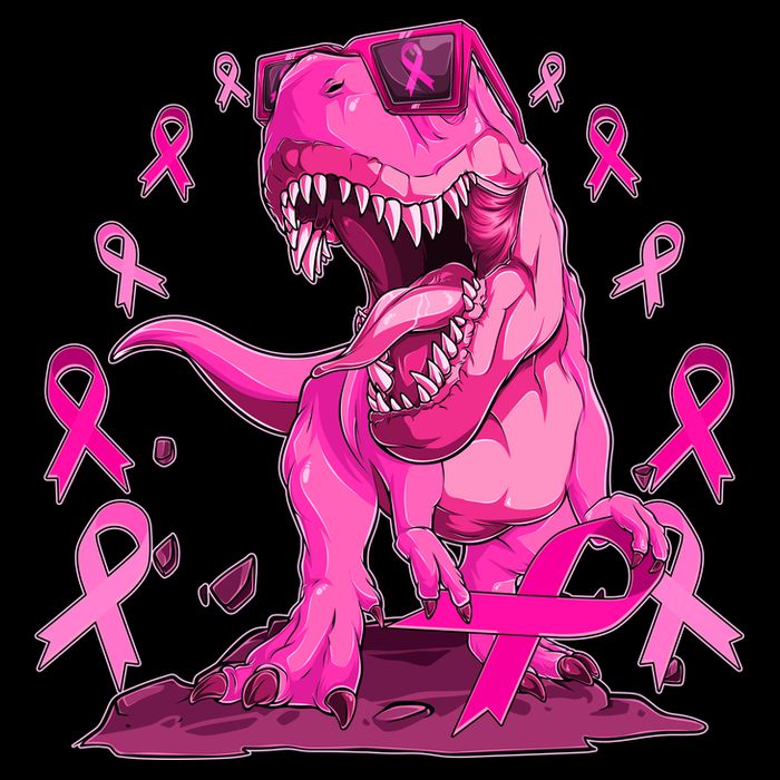 Breast Cancer Awareness Wear Pink Trex Dinosaur Bucket Hat