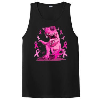 Breast Cancer Awareness Wear Pink Trex Dinosaur PosiCharge Competitor Tank