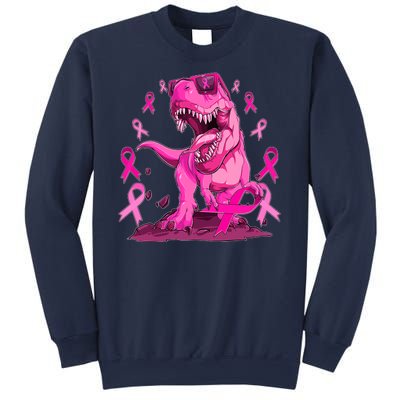 Breast Cancer Awareness Wear Pink Trex Dinosaur Sweatshirt