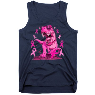 Breast Cancer Awareness Wear Pink Trex Dinosaur Tank Top