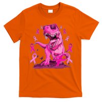 Breast Cancer Awareness Wear Pink Trex Dinosaur T-Shirt