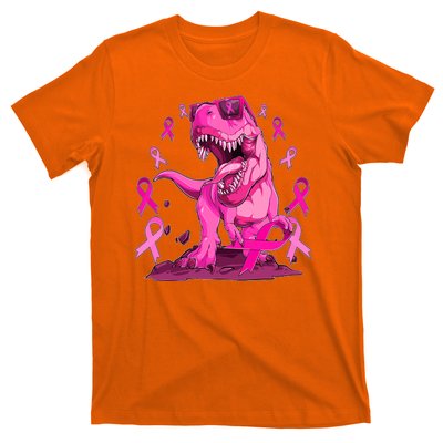 Breast Cancer Awareness Wear Pink Trex Dinosaur T-Shirt