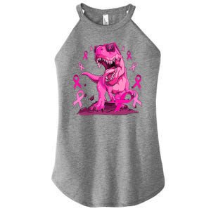 Breast Cancer Awareness Wear Pink Trex Dinosaur Women's Perfect Tri Rocker Tank