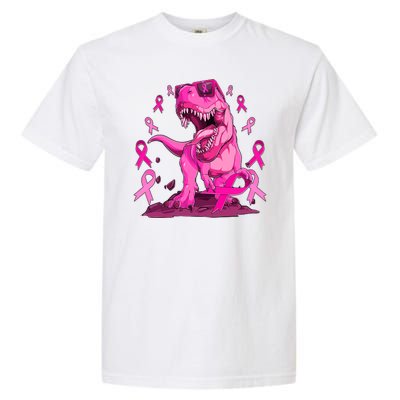 Breast Cancer Awareness Wear Pink Trex Dinosaur Garment-Dyed Heavyweight T-Shirt